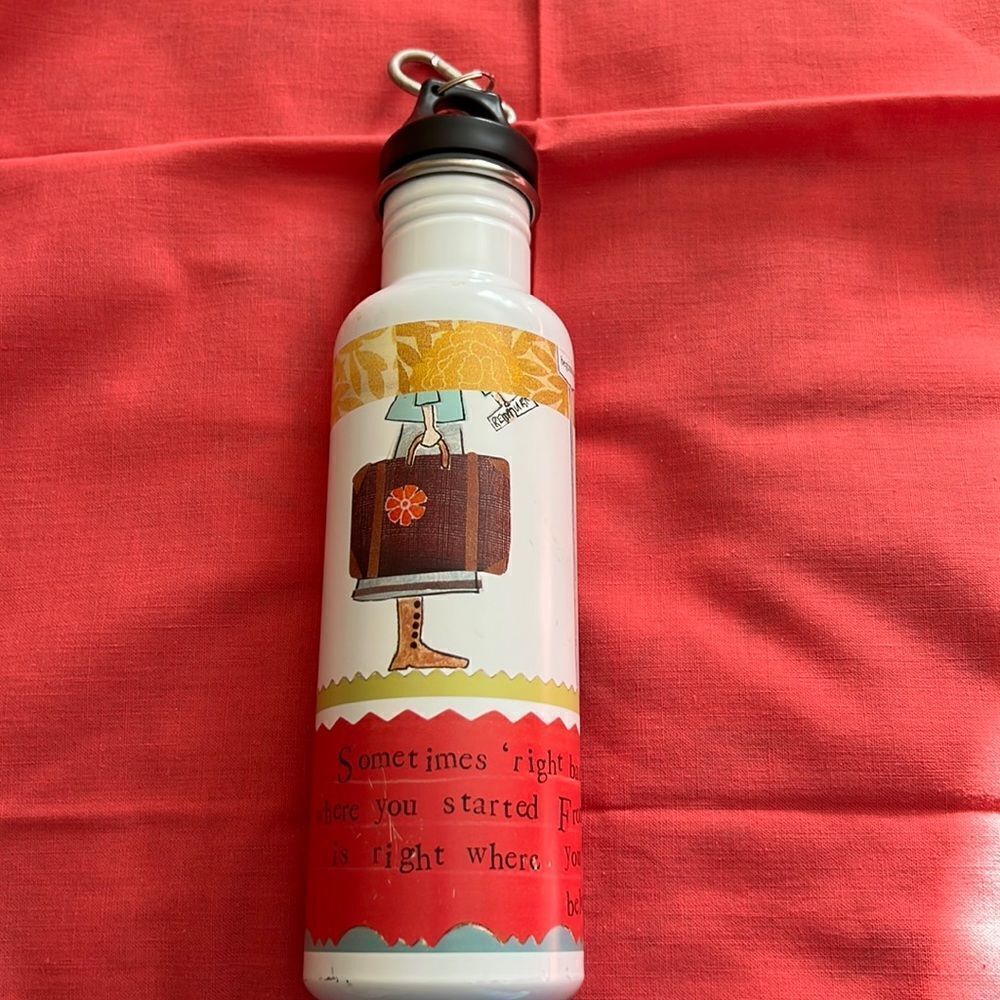 Leigh Standley Stainless Steel water bottle, vintage design